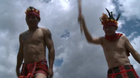 Ifugao warriers 4 Stock Footage 516598