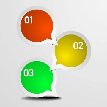 IG CirclePointers 02 detailed illustration of an infographic template with... Stock Photos
