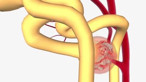 IgA nephropathy is a common form of glomerulonephritis caused by the deposition Stock Footage 245280648