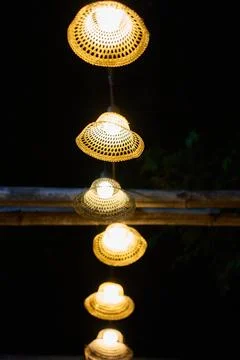 Ight bulbs string decoration hanging at night in Koh Samui, Thailand, 2025, 31 Stock Photos