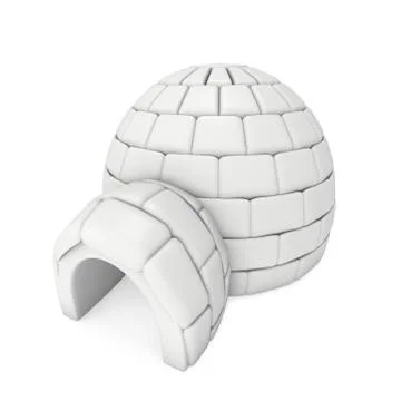 Igloo icehouse 3D Illustrazione stock
