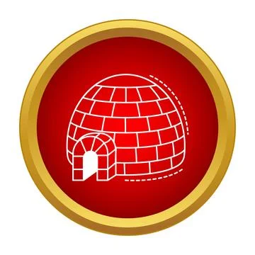 Igloo icon representing arctic winter dwelling Stock Illustration