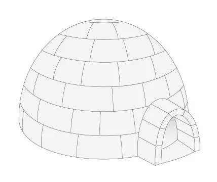 Igloo Stock Illustration