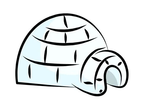 Igloo vector isolated Stock Illustration
