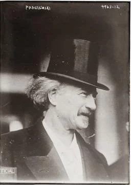 Ignacy Paderewski. Foto stock