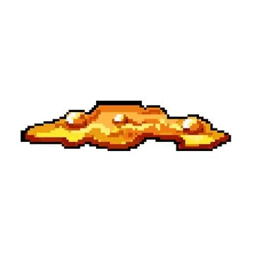 Igneous lava puddle pixel art vector illustration 스톡 일러스트