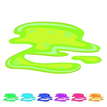 Igneous lava puddle vector cartoon graphic Stock Illustration