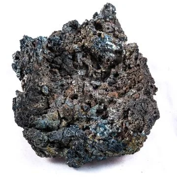 Igneous rock isolated on a studio shoot Foto stock