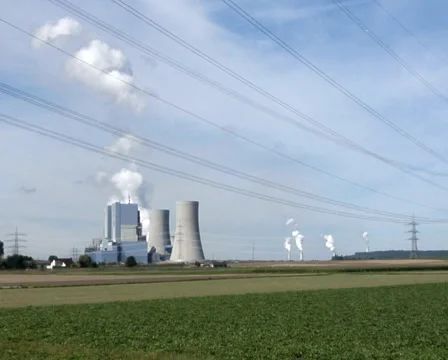 Ignite-fired power plant Grevenbroich-Neurath, Germany Stock Footage
