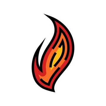 Ignite hot color icon vector illustration 스톡 일러스트