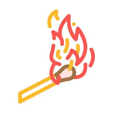 Ignite hot color icon vector illustration イラスト素材
