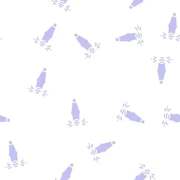 Igniter device glyph vector seamless pattern 库存插图