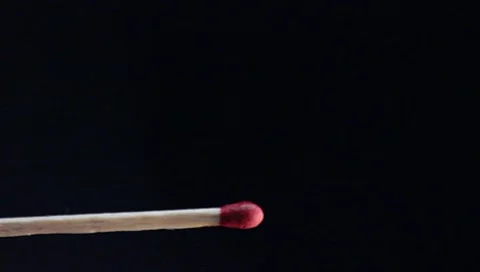Igniting and burning Match 스톡 동영상 8562542