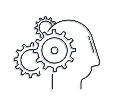 Igniting the Brain Working Process - Icon Stock Illustration