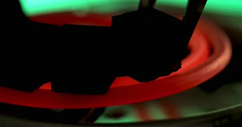 Ignition and installation of coal in a hookah. macro Stock Footage 179025355
