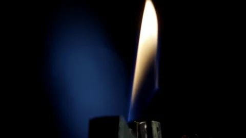 Ignition of a classic lighters Video stock 77828233