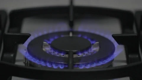 Ignition double gas cooker Video stock 82157708