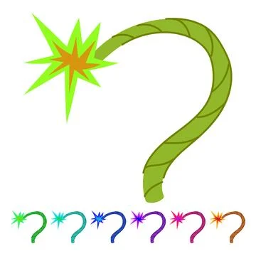 Ignition dynamite fuse vector cartoon graphic 库存插图