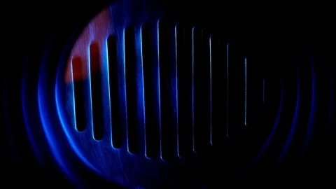Ignition of the gas. Close-up view. Video stock 119416870