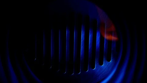 Ignition of the gas. Close-up view. Stock Footage 119810309