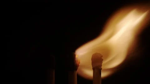 Ignition of a match Stock Footage 131200669