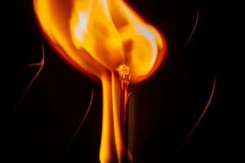 Ignition of a match Stock Photos