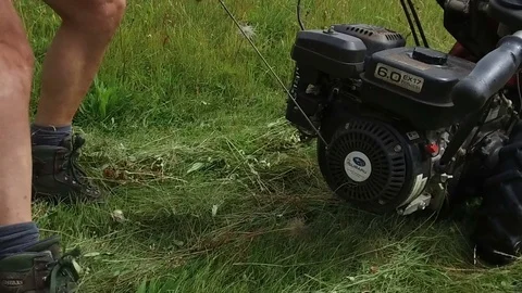 Ignition, mower, Alta Badia Stock Footage 78667681