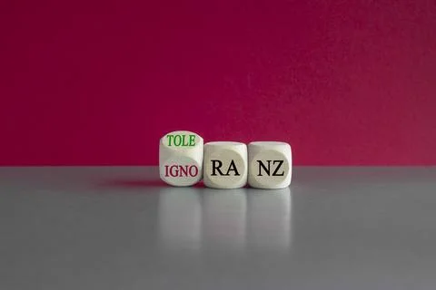 Ignorance or tolerance? Foto stock