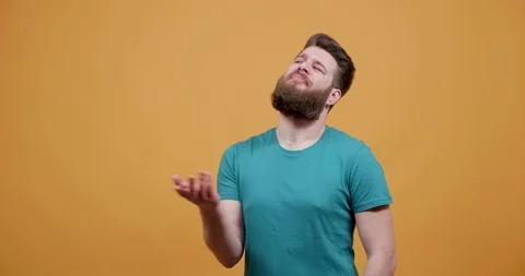 An ignorant young man who does not accept what he is told Video stock 104283390