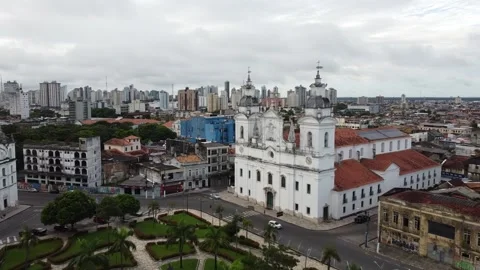 Igreja da Sé em Belém do Pará Video stock 195098662