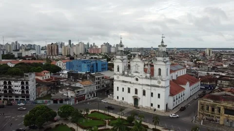 Igreja da Sé em Belém do Pará Video stock 195098722
