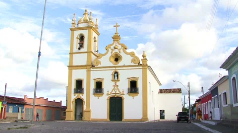 Igreja Matrizde Nossa Senhora da Conceicao Church in Maceio, Alagoas, Brazil Stock Footage 32208587