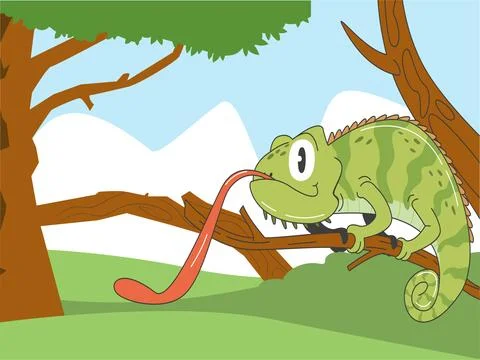 Iguana Concept Illustration Stock Illustration