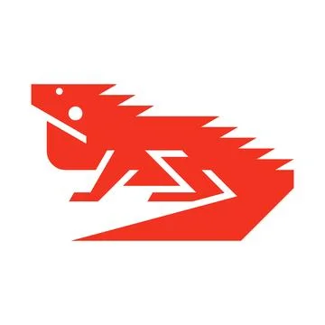 Iguana Logo Stock Illustration
