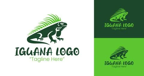 Iguana Logo Modern and Clean Design for Digital Branding Stock Illustration