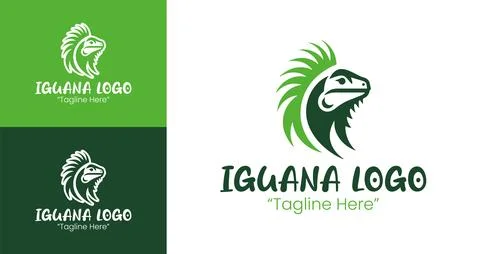 Iguana Logo Unique and Creative Iguana Design for Agencies 스톡 일러스트