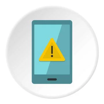 Iguassu Falls icon circle イラスト素材