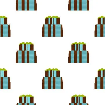 Iguassu Falls pattern seamless Illustrazione stock