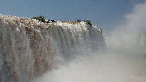 Iguassu falls slomotion Stock Footage 83535631