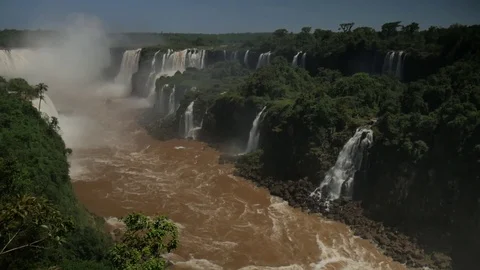 Iguassu falls total 스톡 동영상 83536421