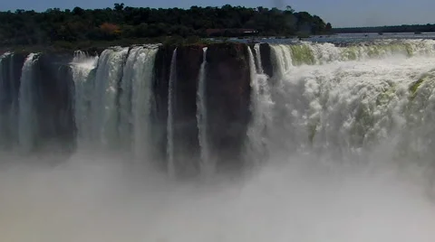 Iguassu falls waterfall Stock Footage 44300870