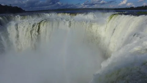 Iguazu Devil's Throat Falls Stock Footage 73220562
