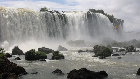 Iguazu falls up close Stock Footage 227573548