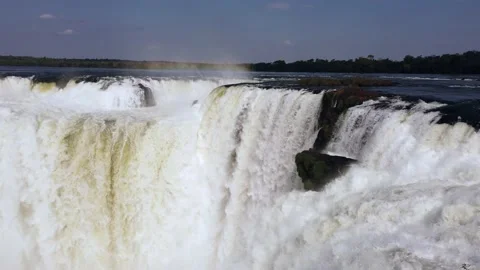 Iguazu Falls Devil's throat slowmotion Stock Footage 148423966