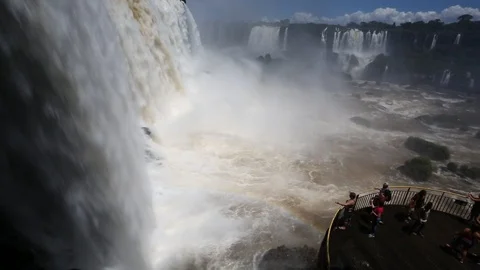 Iguazu Falls, Iguaçu National Park, Parana State, Brazil Stock Footage