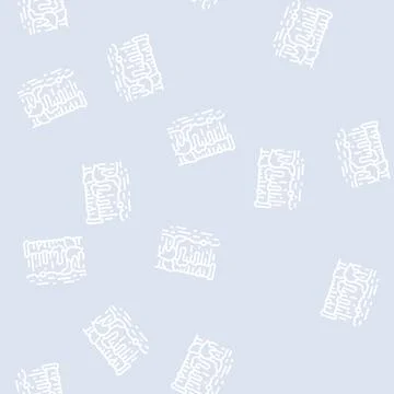 Iguazu falls line seamless pattern Stock Illustration