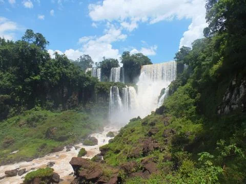 Iguazu Falls, Right Side Stock Photos