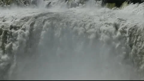 The Iguazu Falls seen on the Argentinian side Stock Footage