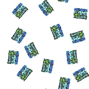 Iguazu falls vector seamless pattern 스톡 일러스트