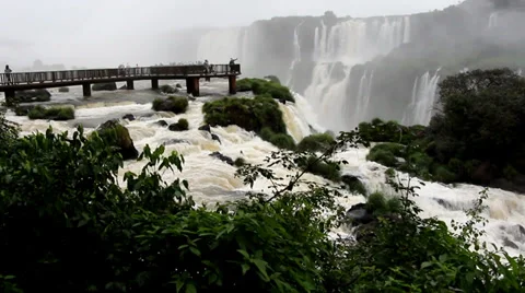 Iguazu Falls, Walkways Stock Footage 38602970